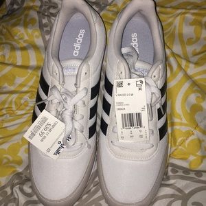 Grey and White Adidas